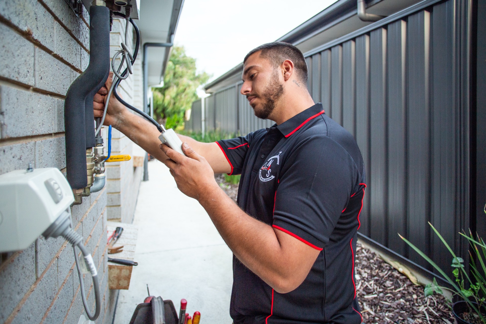 Gas leak testing and repair